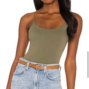 Green size small free people body suit green